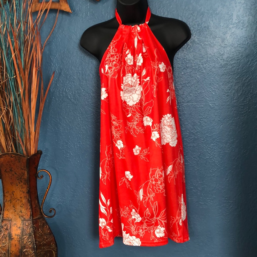 🔥Fairy Season Flowered Halter Mini Dress